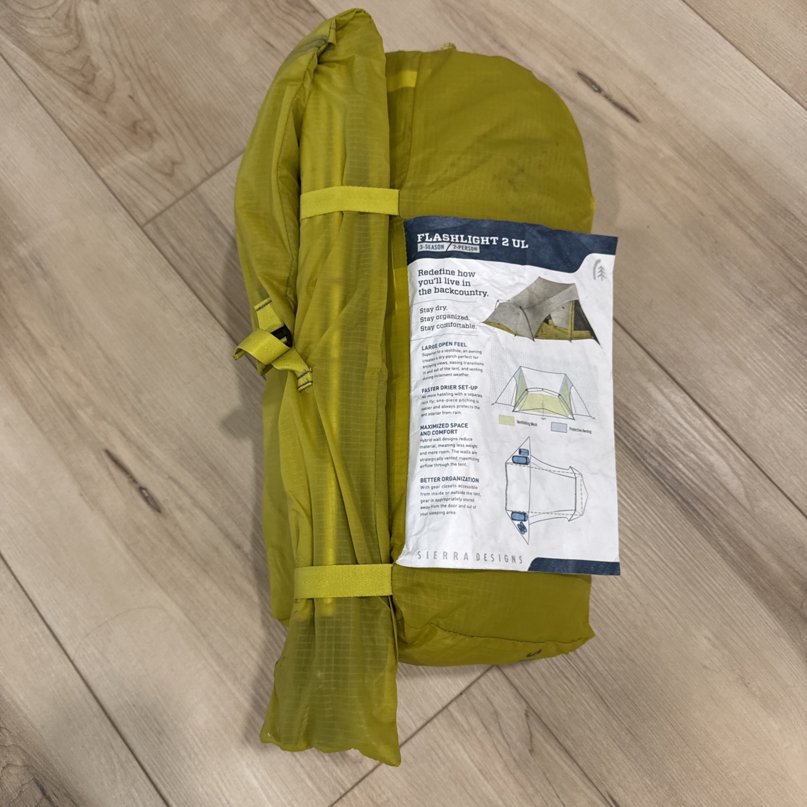 Sierra Designs Flashlight 2 UL Tent 2 Person Backpacking 3-Season **READ**