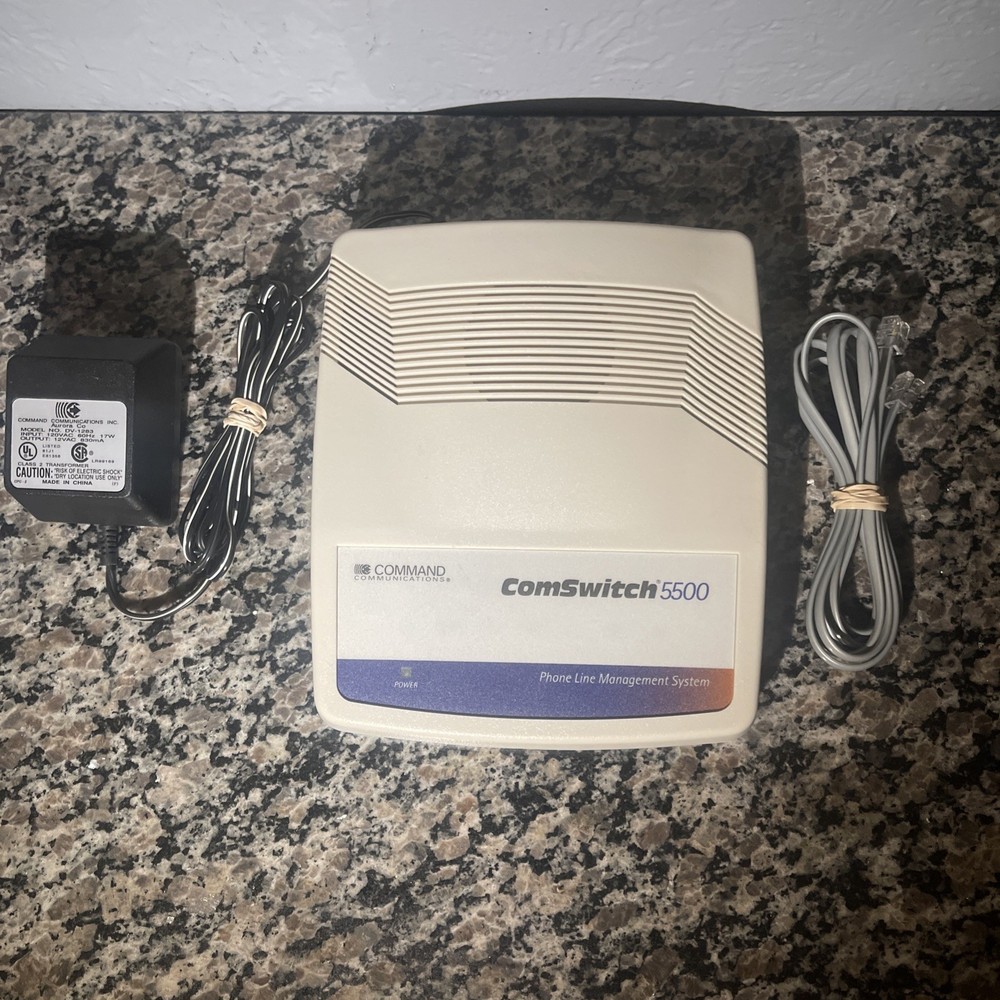 Command Communications Comswitch 5500 3-Port Phone/Fax Modem Line Sharing Device