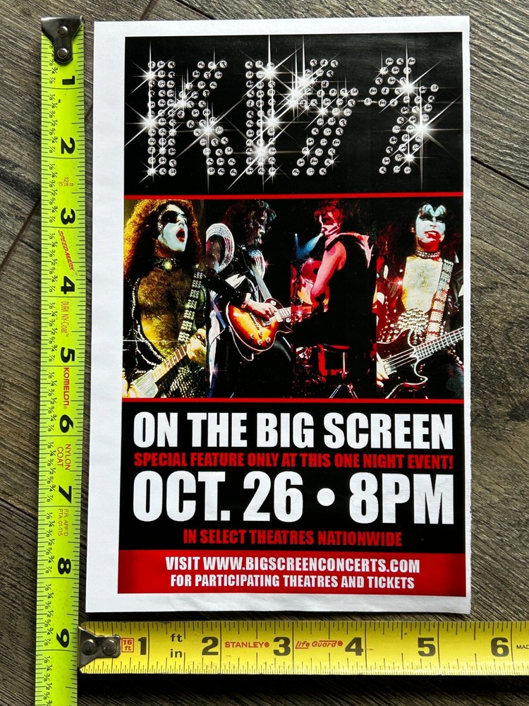 KISS Handbill Concert Ad Flyer Kissology Detroit 1976 Aucoin 2006 Vintage Kiss