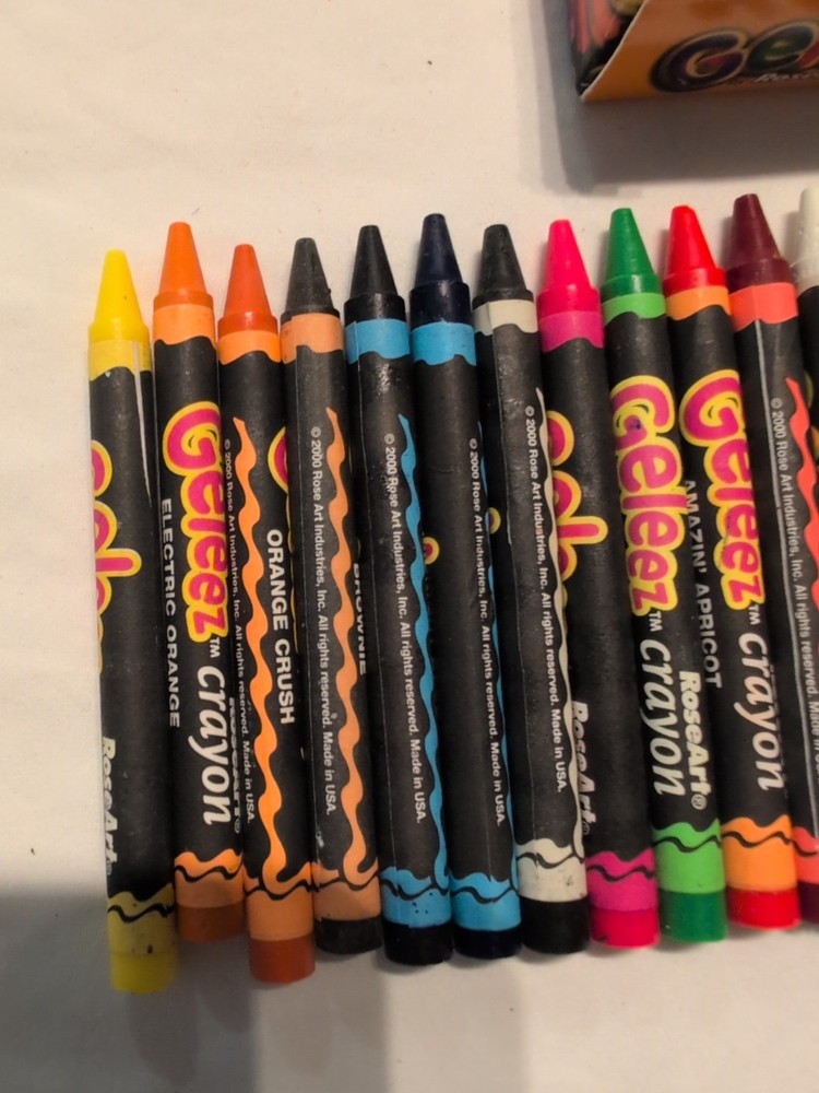 Rose Art Geleez Crayons 24 Pack Super Smooth Year 2000
