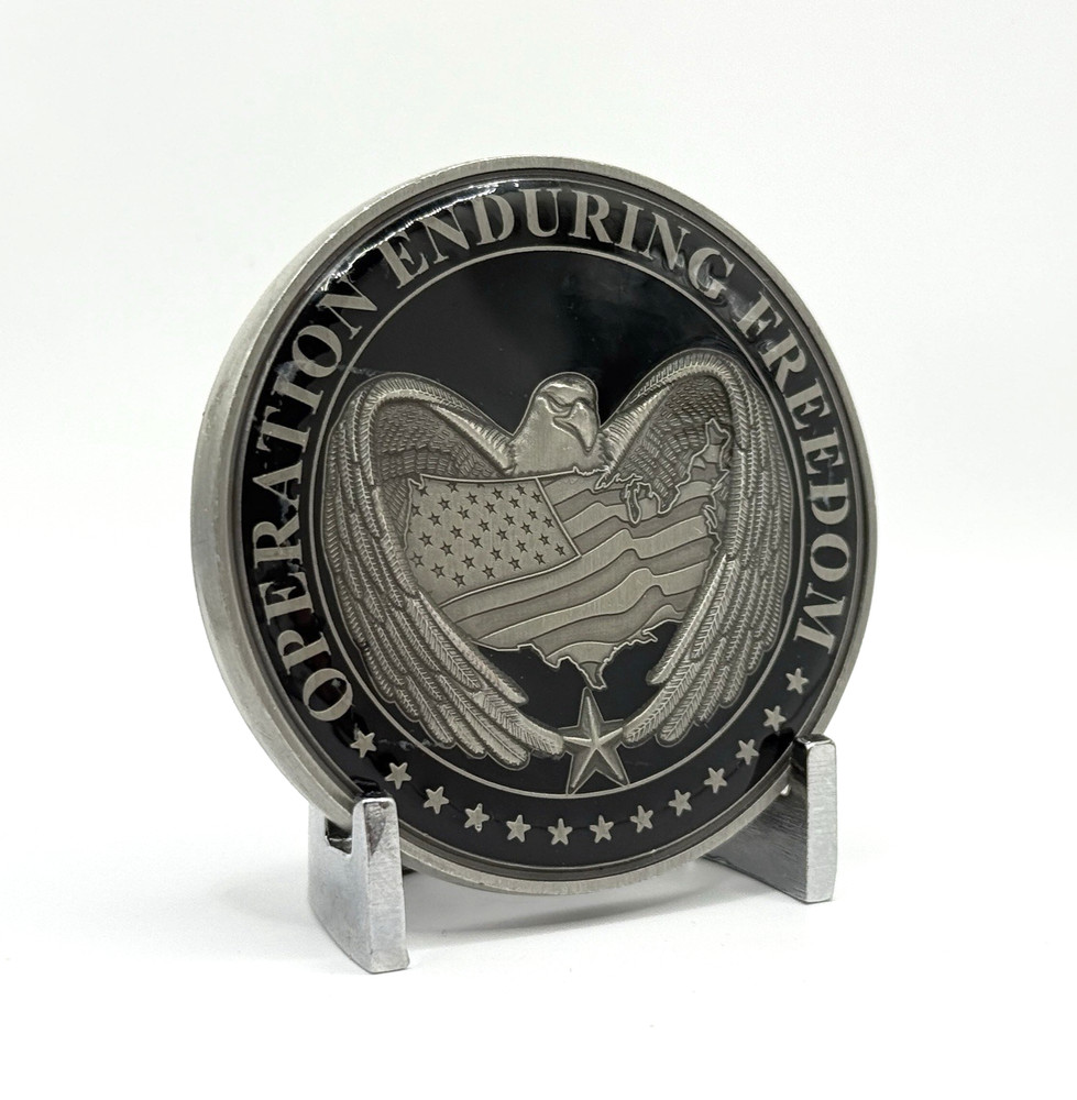 CHALLENGE COIN - Commandant "Area 82" Bagram Afghanistan Covert NSA Intel Ops