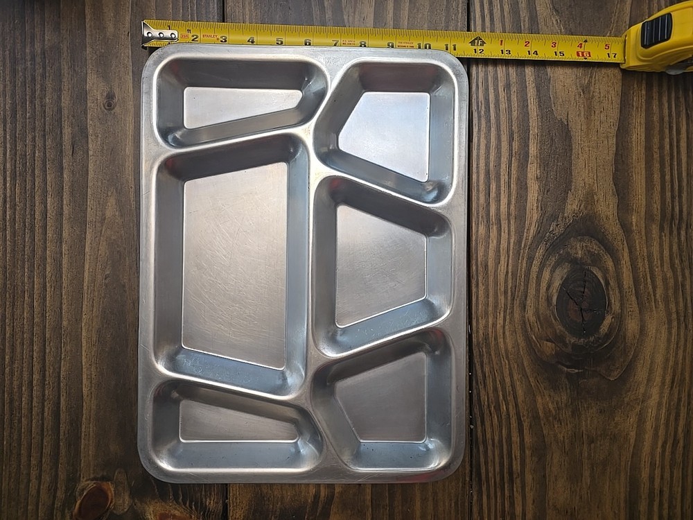 Marked USN WWII Navy Mess Tray With Rivets, 1941-1945