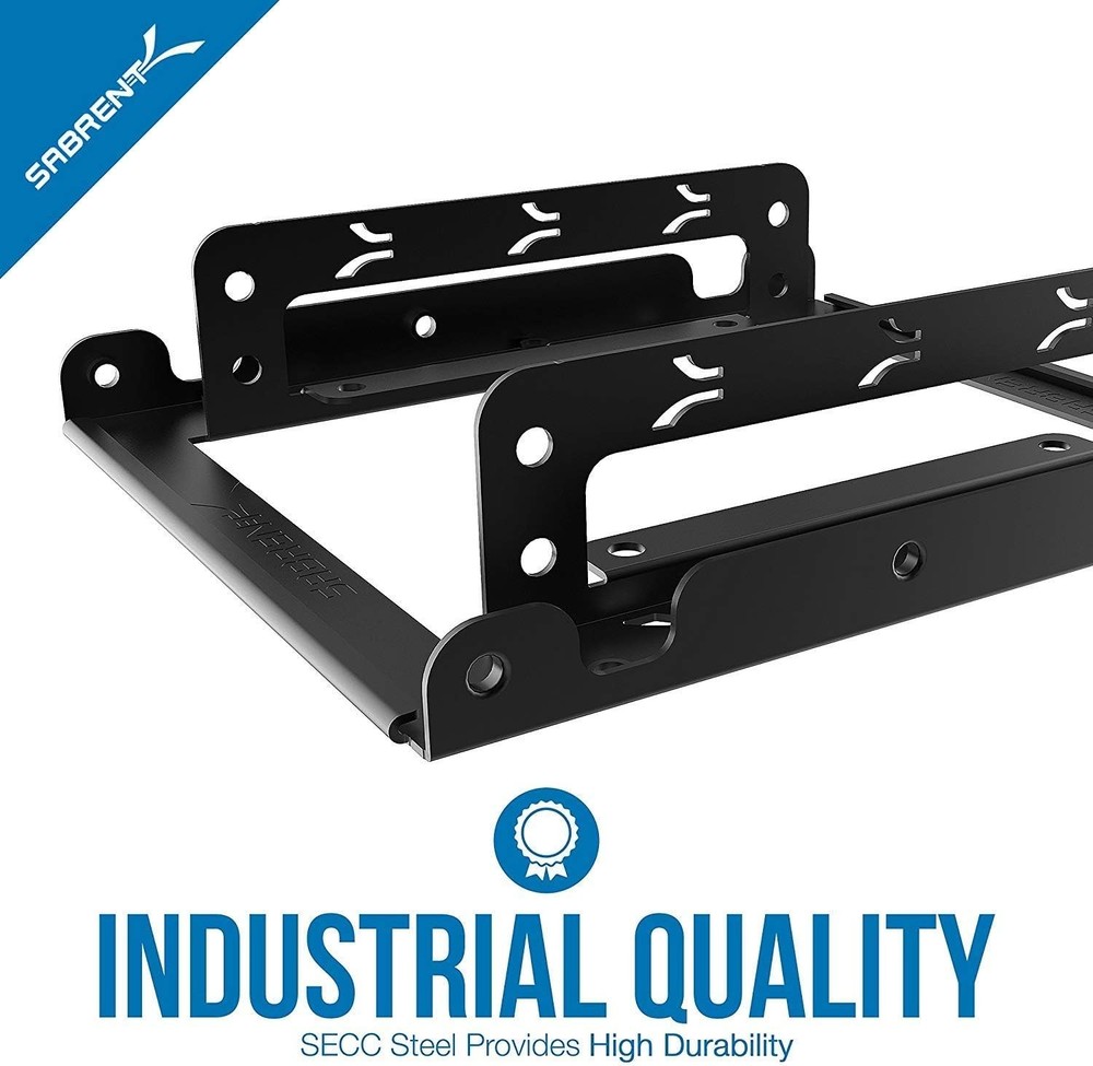 Effortless SSD Installation: 2.5 to 3.5 Mounting Bracket Kit for Durability