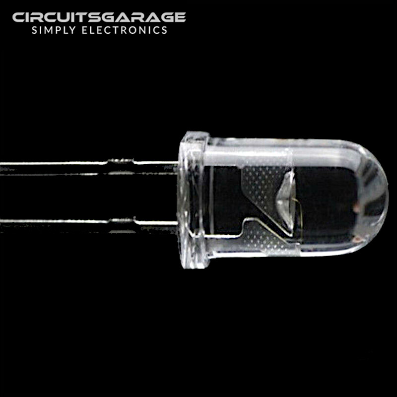 50 X 5mm Ultra Bright Water Clear Ultraviolet UV LED Light Emitting Diode Bulb