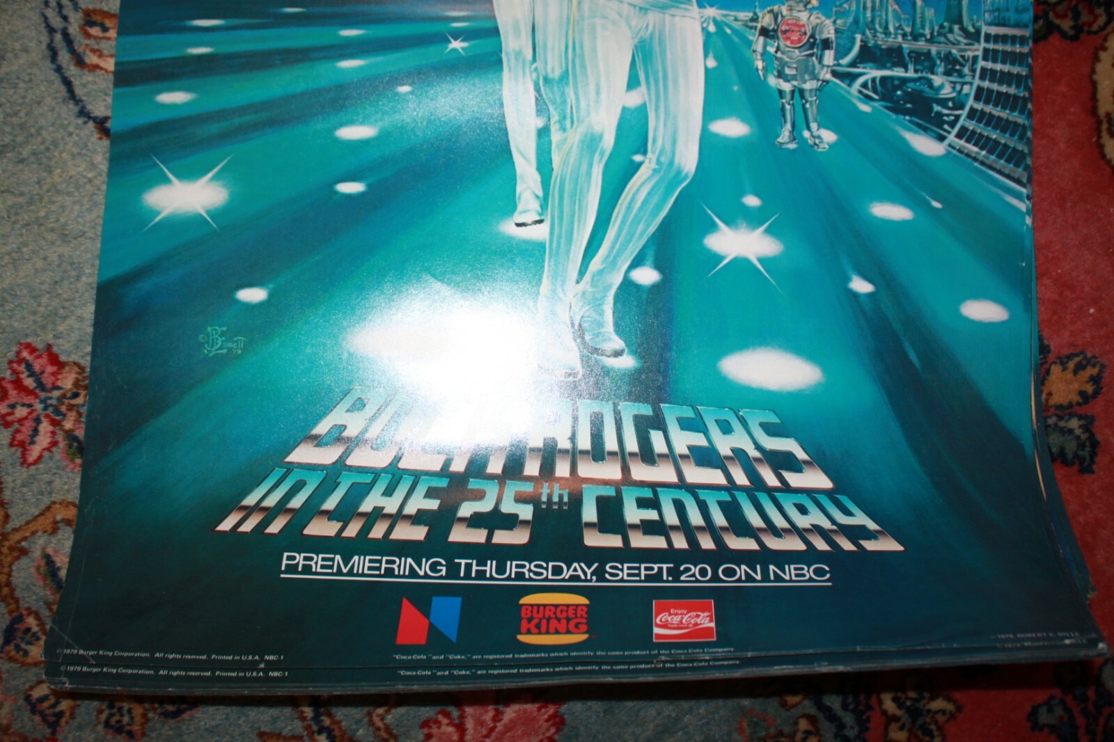 Buck Rogers in 25th Century Burger King Advertising Movie Poster 1979 Coca-Cola