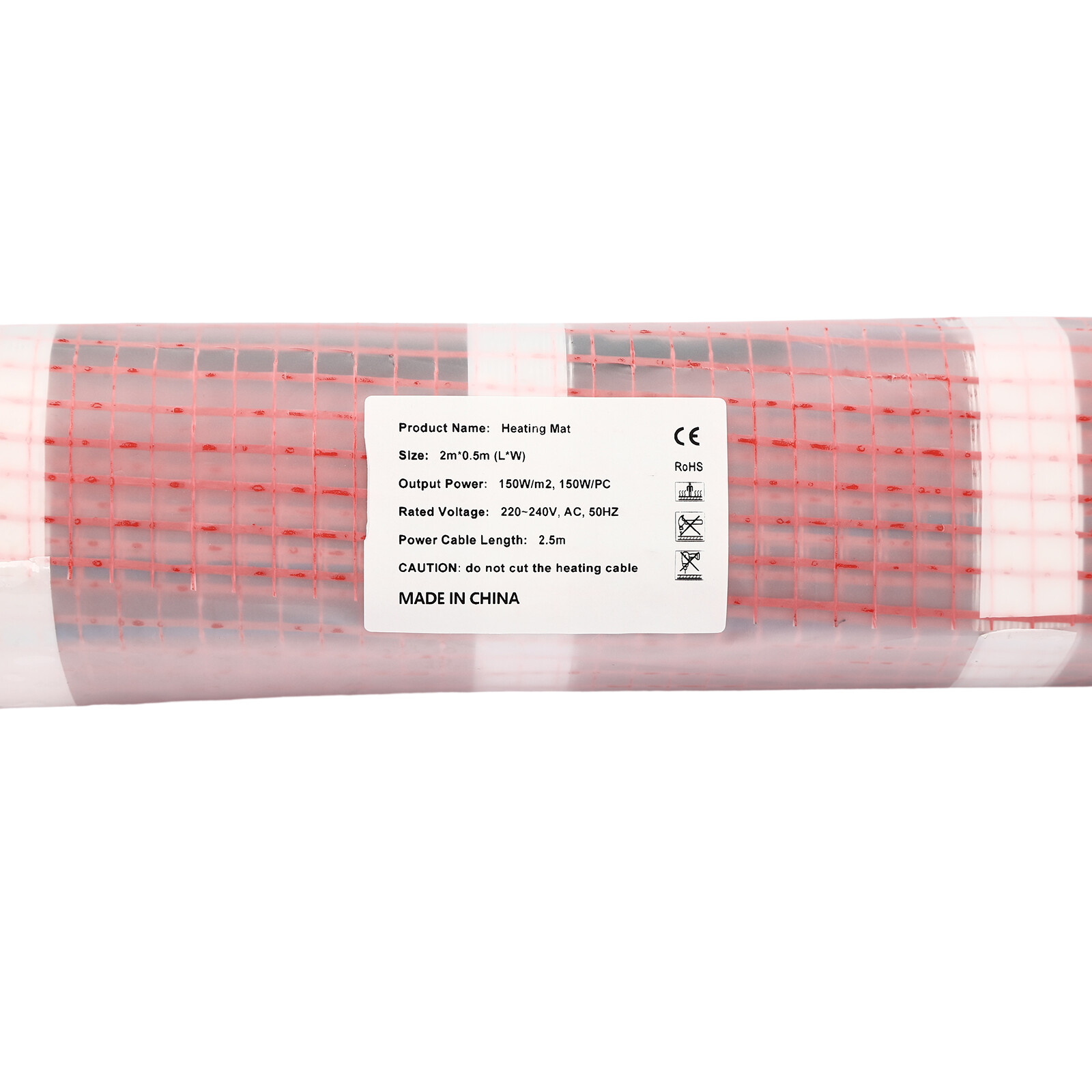 120V Smart Heat Mat Kit Floor Heating System Heating Floor Mat 6.56x1.64ft