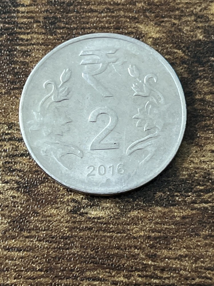 2016 India 2 Rupee Actual Coin TK8064*