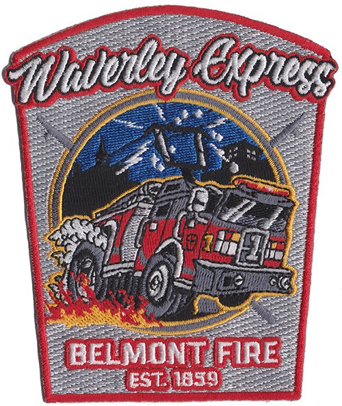 Belmont, MA Engine 1 Waverly Express Fire Patch NEW ..