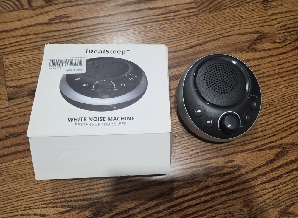 idealsleep White Noise Sound Machine Rechargeable