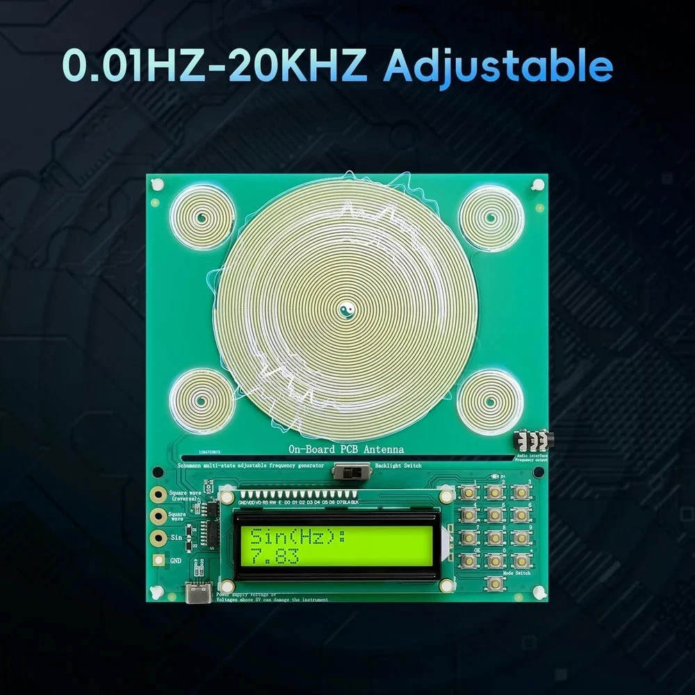 Frequency Generator for Healing | Adjustable Schumann Resonance Generator – 7.83