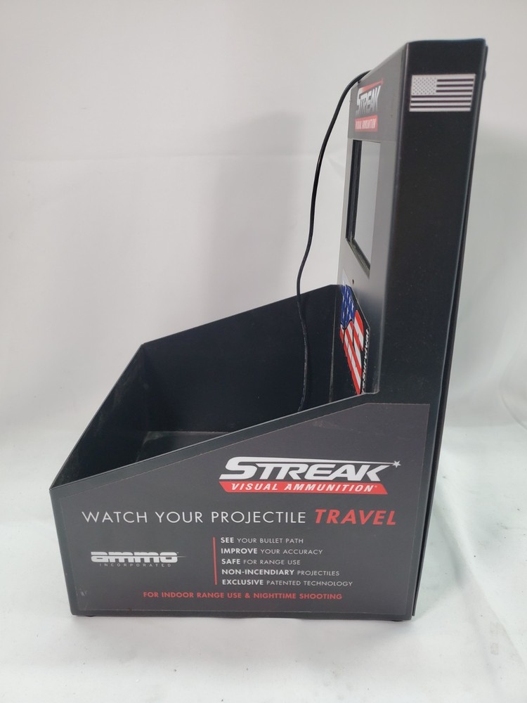 Streak Ammunition Display Box for Storefront