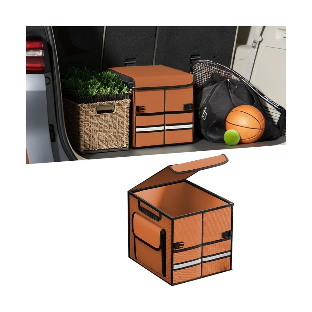 Collapsible Car Trunk Organizer  Waterproof MultiCompartment Storage Box