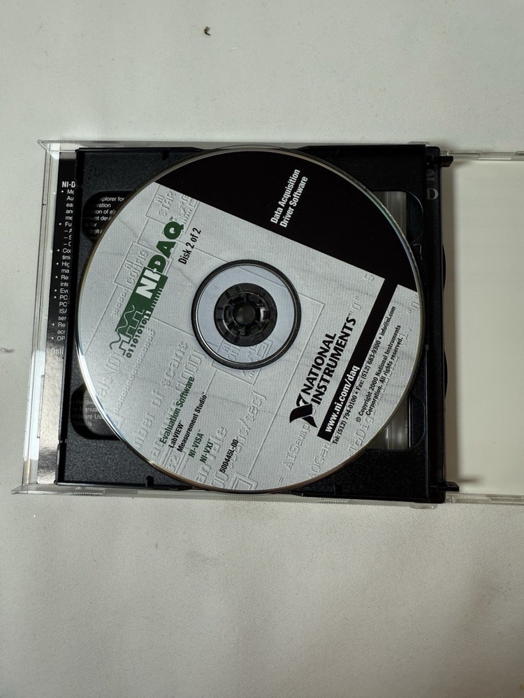 NI-DAQ Data Acquisition Driver Software 2-Disc Set - Windows 2000/NT/9x, Mac OS