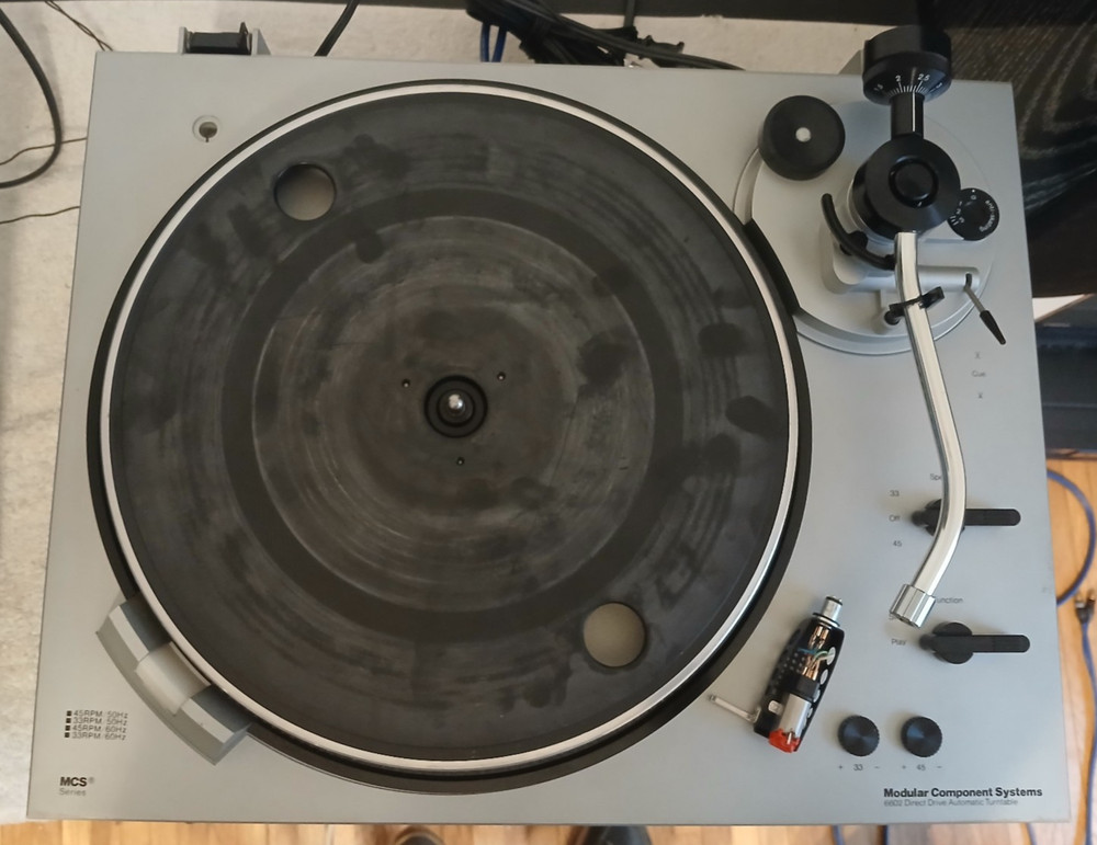 Modular Component Systems MCS 6602 Direct Drive Turntable Tested-Working-S.Video