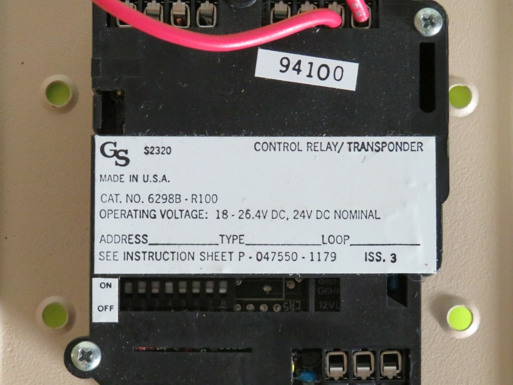 EST EDWARDS 6298B-R100 CONTROL RELAY TRANSPONDER