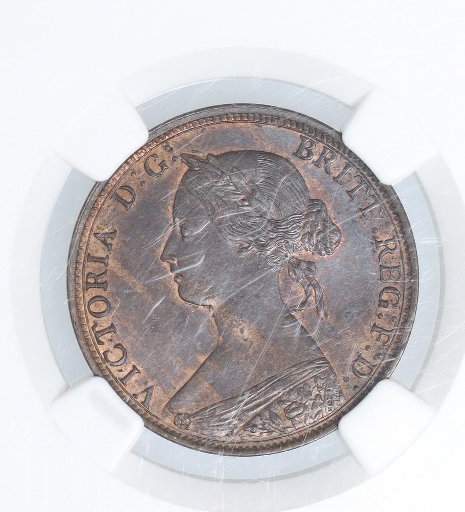 1864 Nova Scotia 1 Cent - MS 63 RB 1C