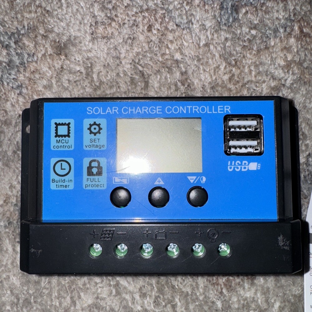 ALLPOWERS 20A Solar Charger Controller Solar Panel Battery Intelligent Regulator