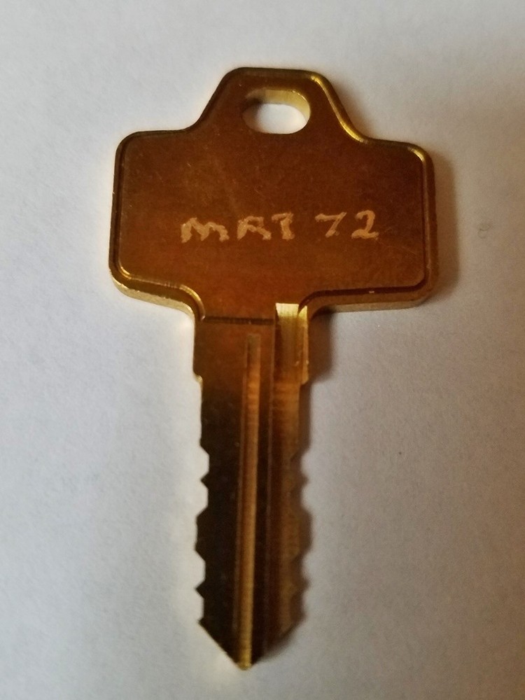 (1) FORT CompX Lock MATCO Tool Box Key Pre-Cut  to Key Code MAT-72 MAT 72