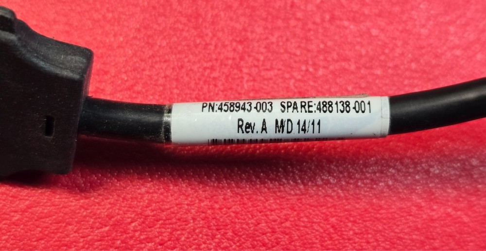 Genuine HP 458943-003 Smart Array Battery Cable Assembly NEW