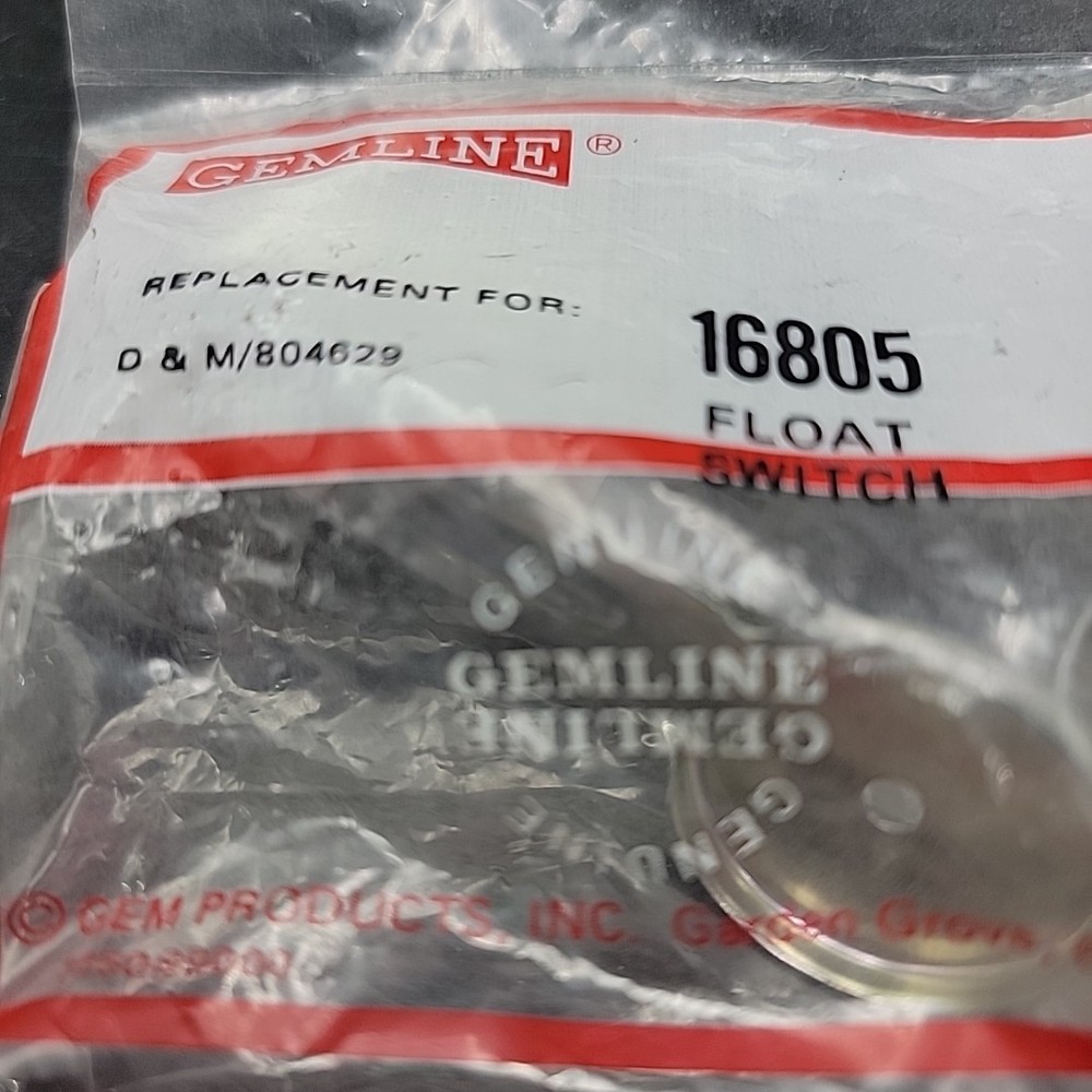Genuine OEM Gemline Float Switch 16805 Free Shipping