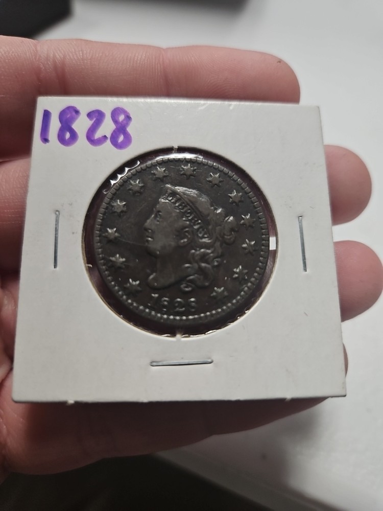 1828 U.S Large Cent Solid Details
