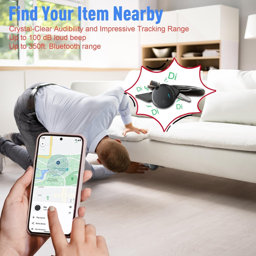 Tracker Tag 4 Packs Bluetooth Tracker, Smart Tag Locator Tracking Device, Key...