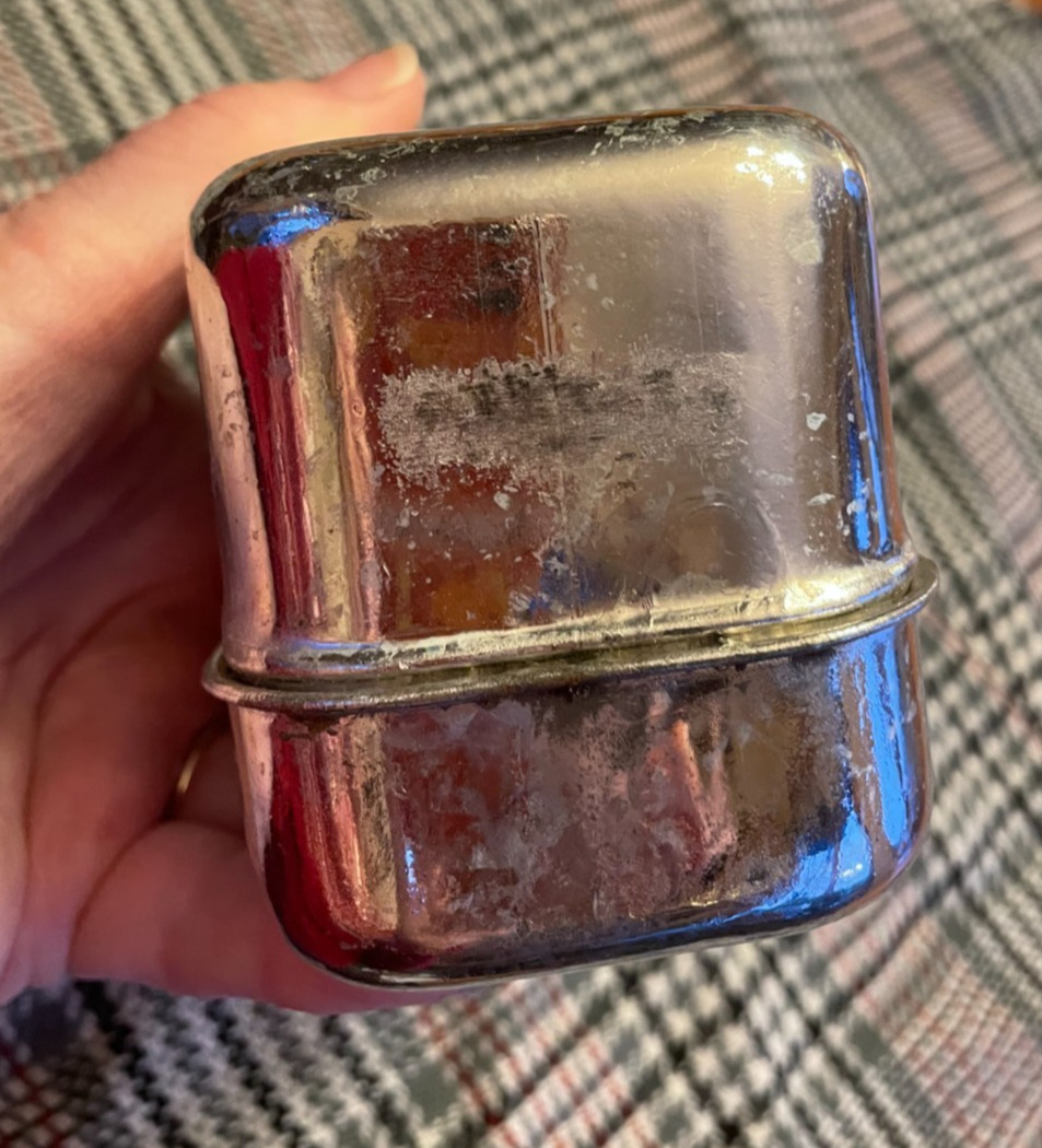 Original WWI Model of 1916 Bacon Tin Can Ration Meat Tin AEF US Army Pristine!