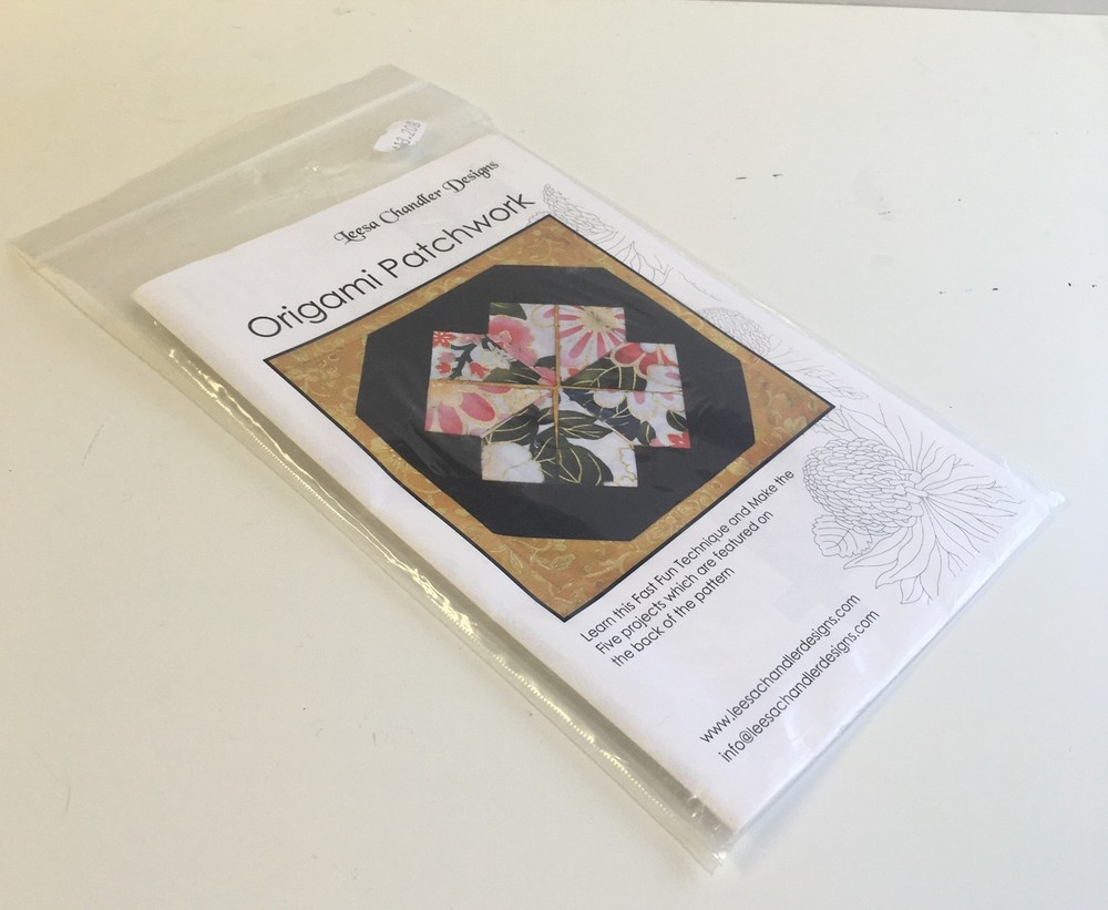Origami Patchwork Quilt Block Sewing Pattern Instructions, Leesa Chandler