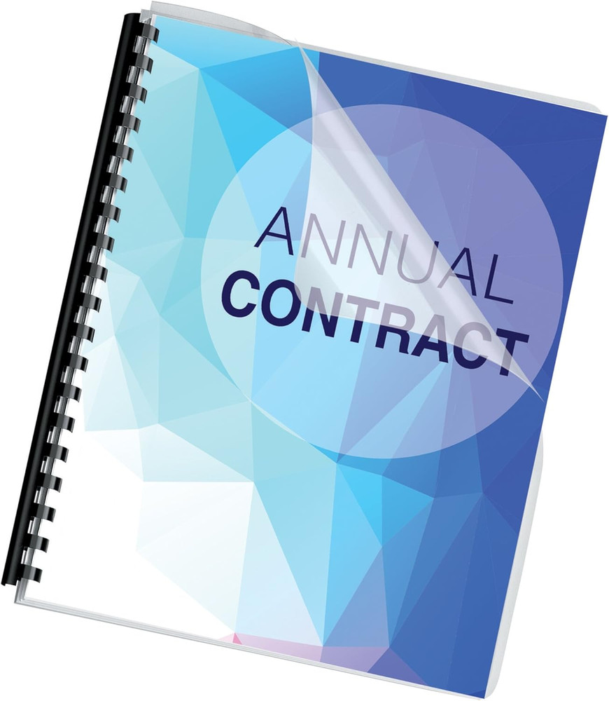 Transparent PVC Binding Covers, Oversize, 100 Pack (52311)