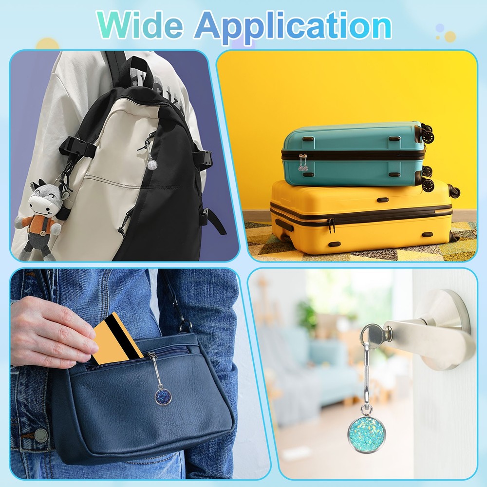 8Pcs Zipper Pulls Charm, Zipper Pull Replacement (Purple)