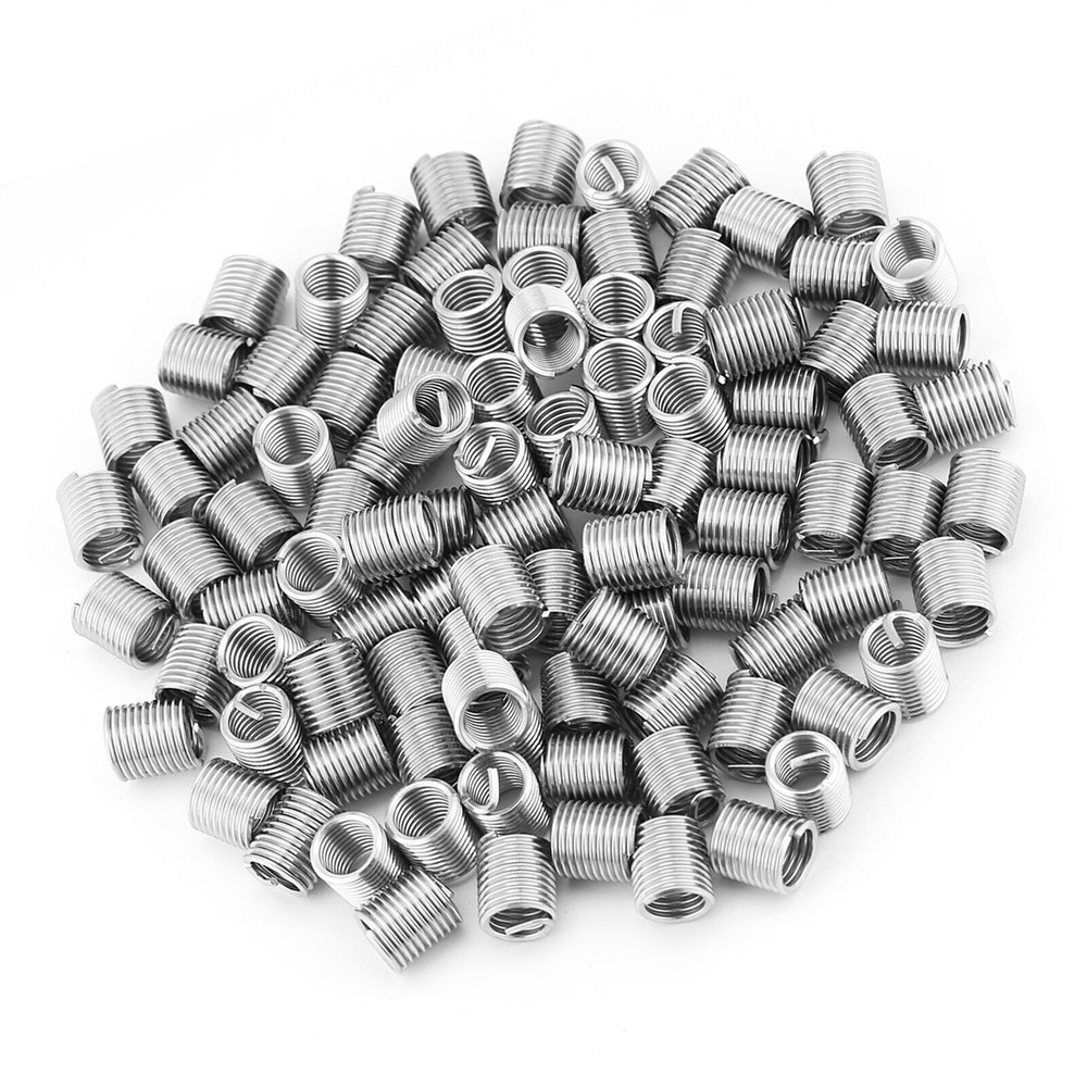 100pcs Stainless Steel SS304 Coiled Wire Helical Screw Thread Inserts