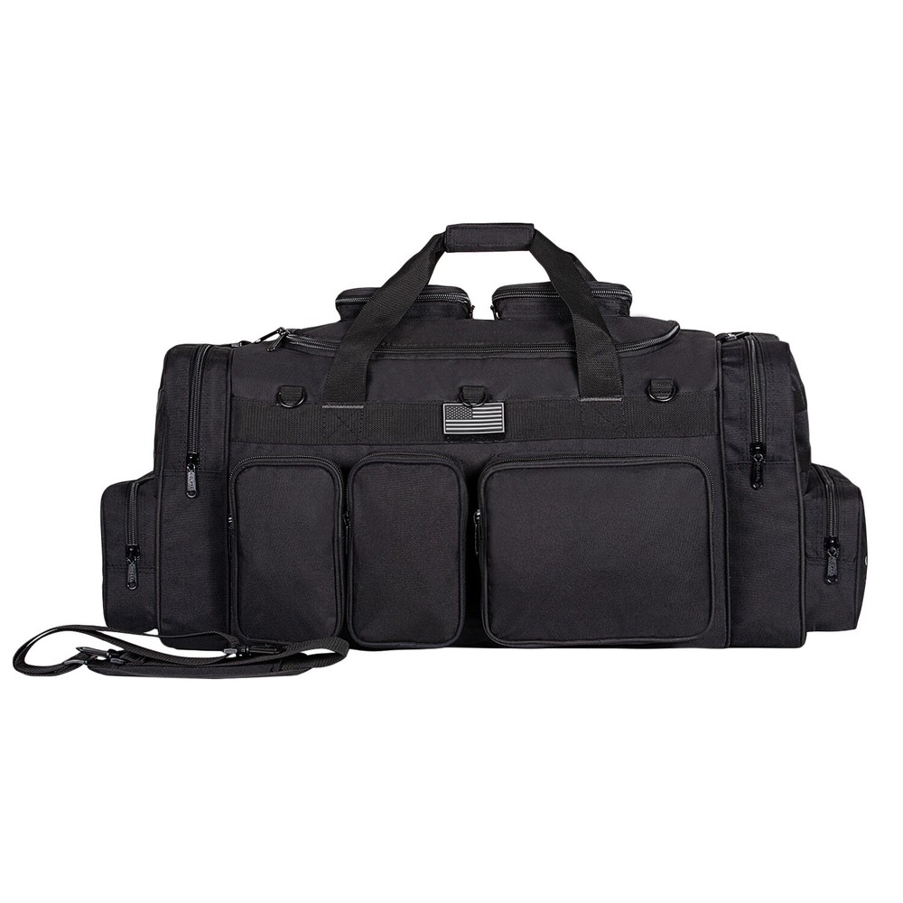 30" Gun Range Tactical Duffel Bag with US Flag Patch Lockable,