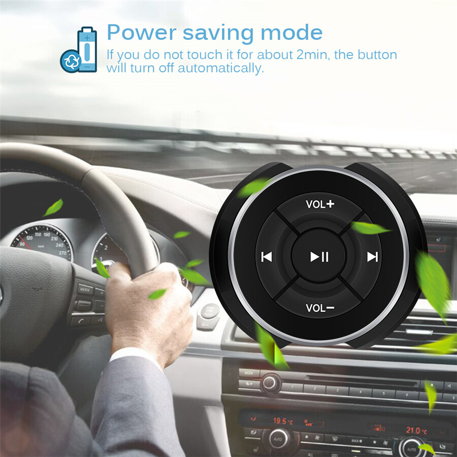 Steering Wheel Media Audio Music Car Wireless Bluetooth Remote Control Button