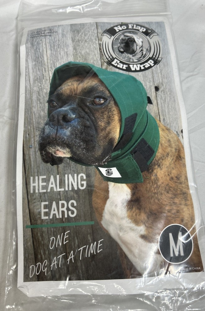 DOG No Flap Ear Wrap Pinpoint Mesh Medium M Blue