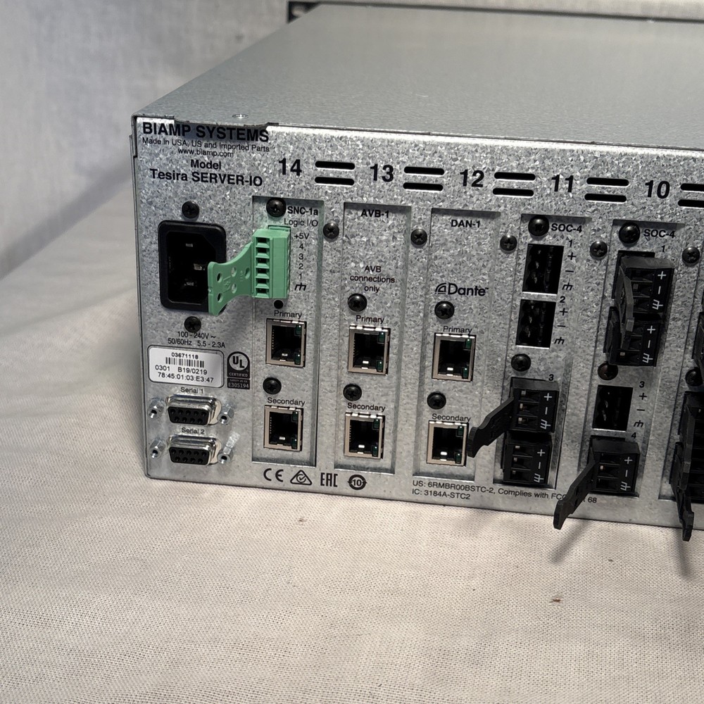 Biamp Systems Tesira SERVER-IO (Lot #2)