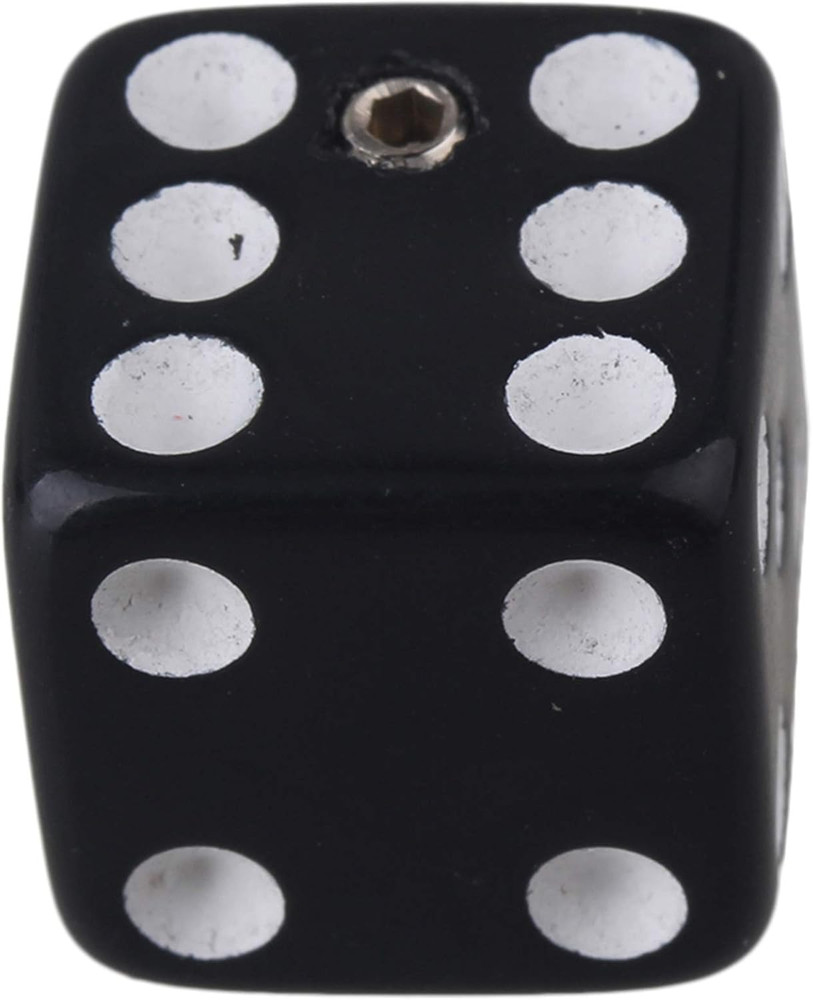 9PCS Electric Guitar Volume Control Knobs - Three Color Dice Style with Wrench