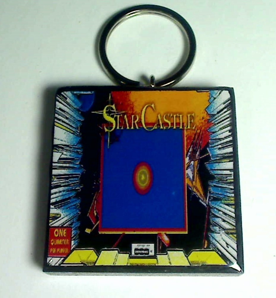 Star Castle Arcade Coin Door accessory Keychain
