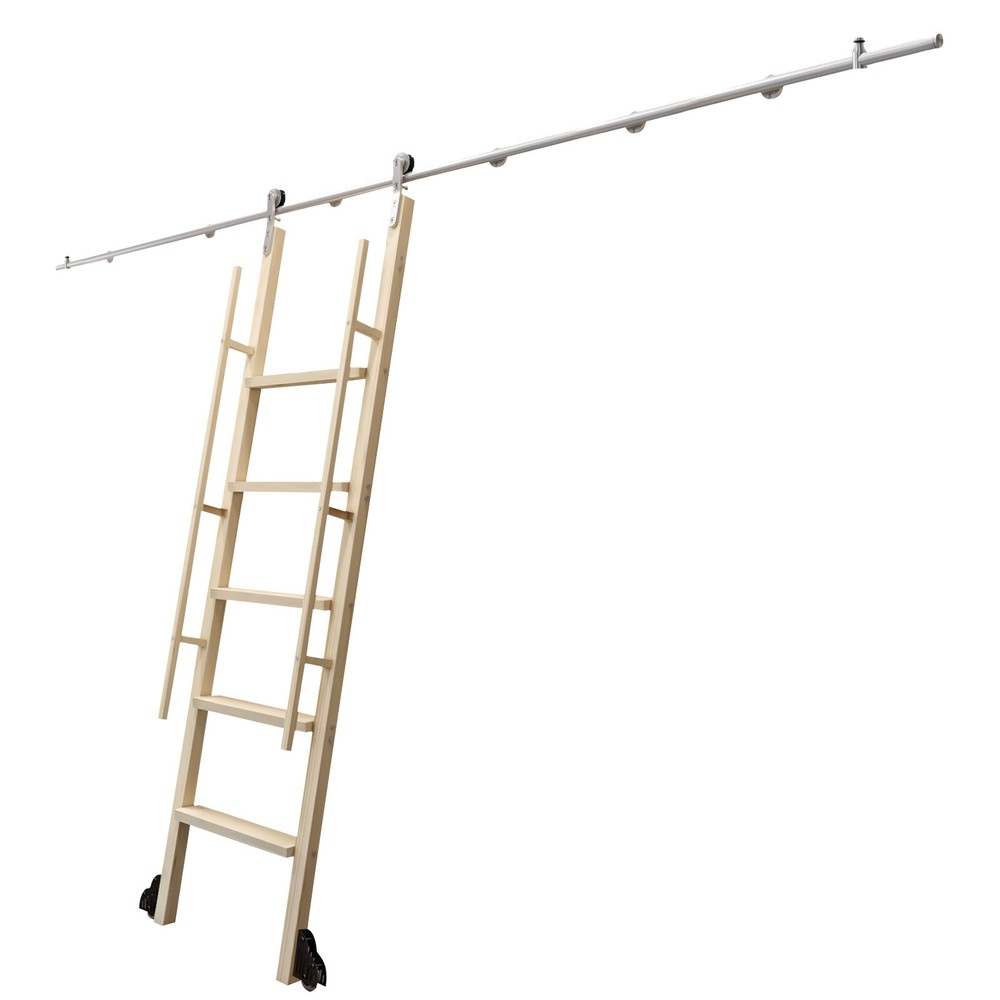 10 ft Stainless Rolling Ladder Hardware Rolling Library Ladder Track Rust-proof