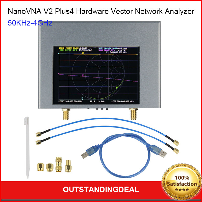 NanoVNA--V2 Plus4 Hardware Vector Network Analyzer 50KHz-4GHz Antenna Analyzer-