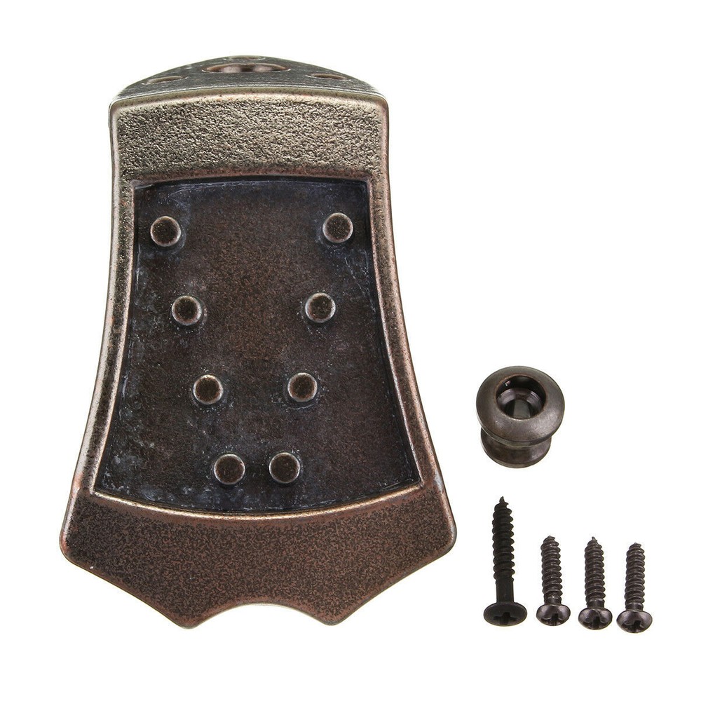 Bronze 8 String Mandolin Tailpiece Rectangle Guitar Instrument Accessories Part