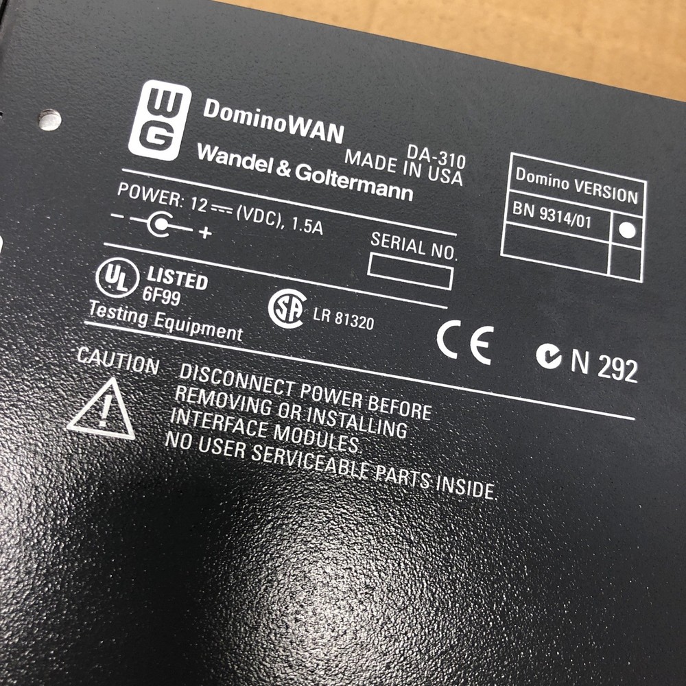 WaveTek Wander Goltermann Domino DA 10 Network Analyzer Protocol Communication