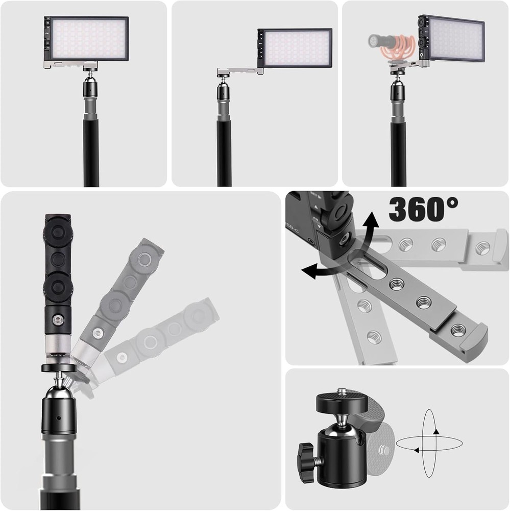Versatile G1s Video Lighting with LCD Display - Perfect for Creators & Streamers