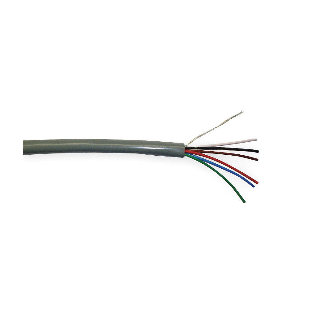 CAROL E1006S.30.10 Data Cable,Riser,6 Wire,Gray,1000ft 4DPJ3