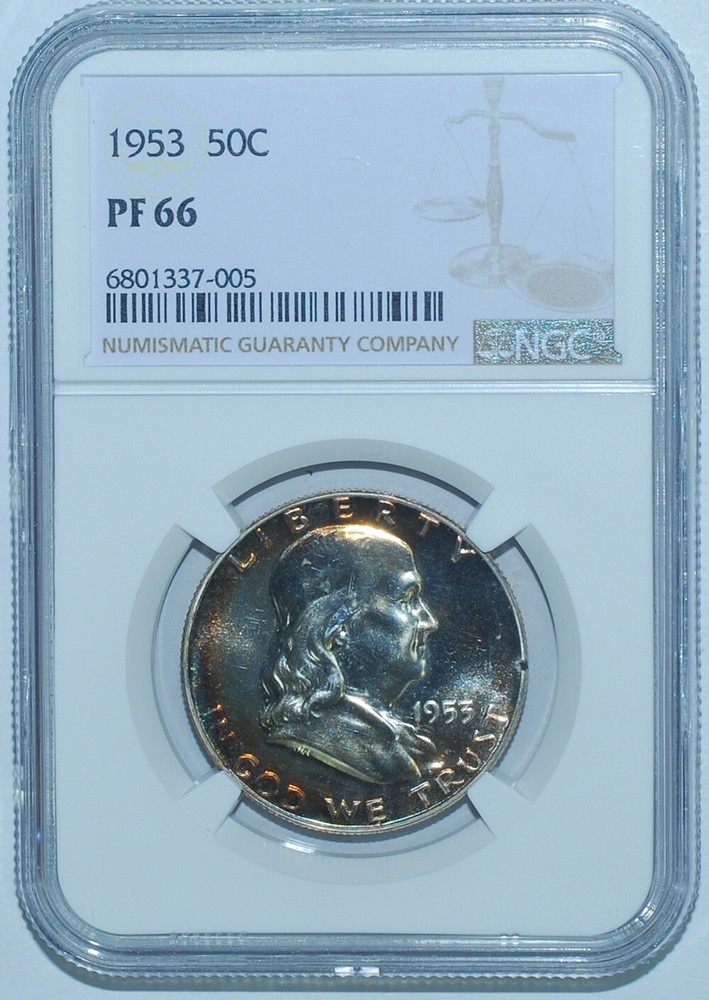 1953 NGC PR66 Proof Strike Franklin Half Dollar