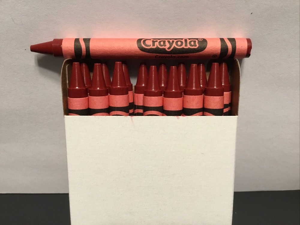 (16) Crayola Crayons (brick red) BULK