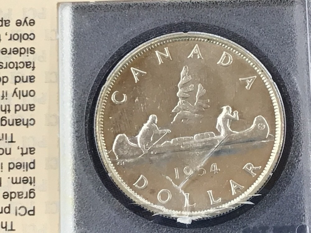 1954 Canada Silver Dollar Proof-like Brilliant Uncirculated E0727