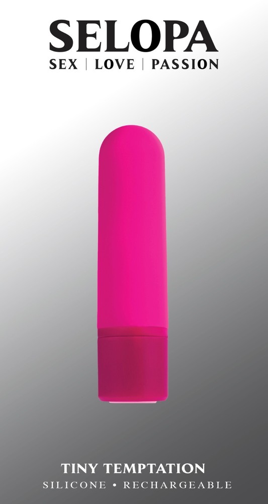Selopa Tiny Temptations Pink Powerful Silicone Bullet Vibrator, New