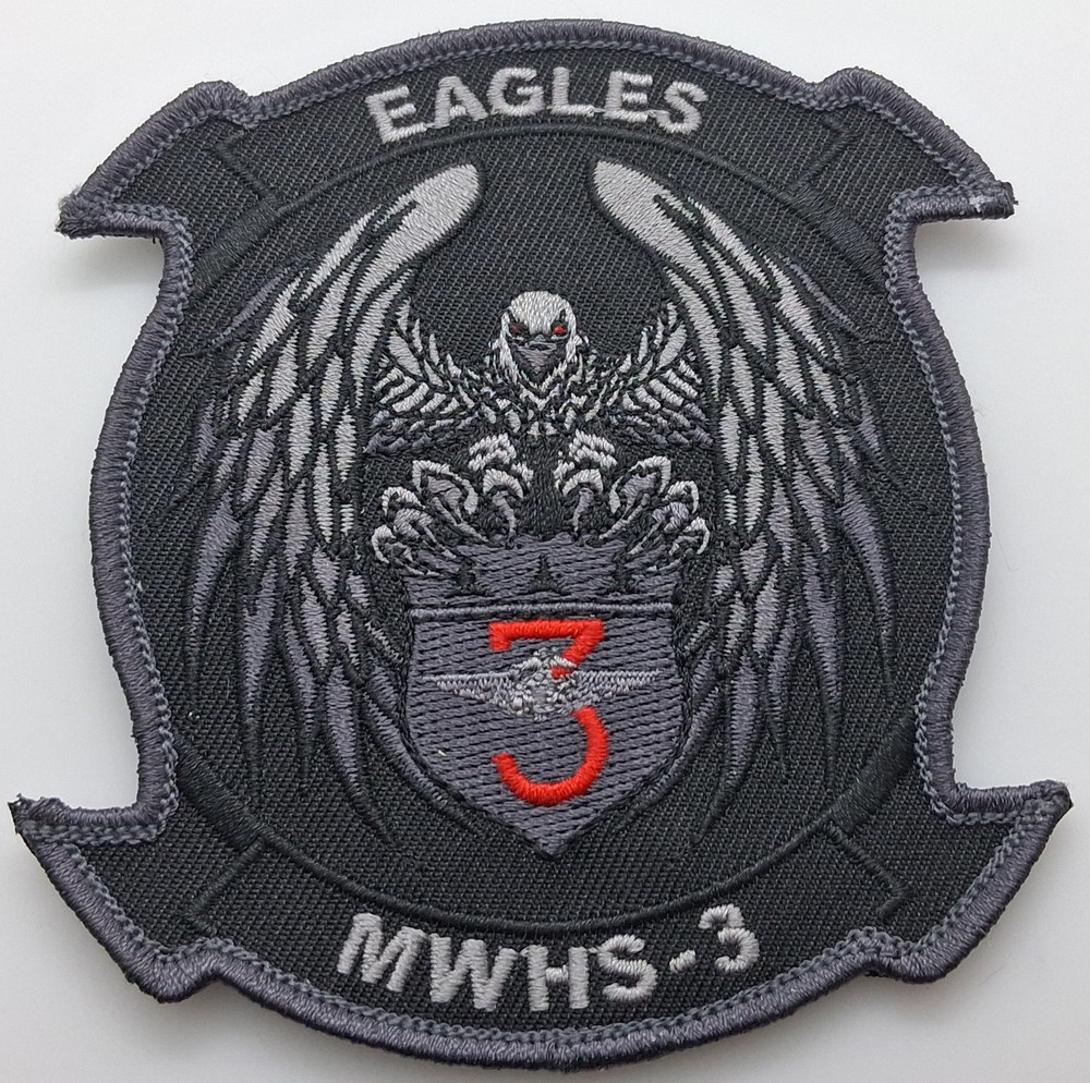 USMC MWHS-3 Eagles Hook & Loop Patch