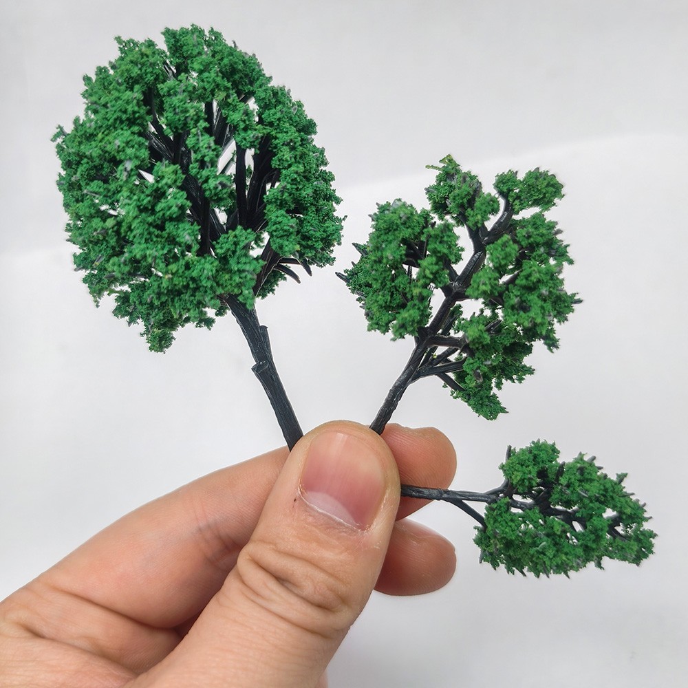 Mini Model Trees Set 30/50PCS Mixed Sizes for Train Layout Diorama Scenery