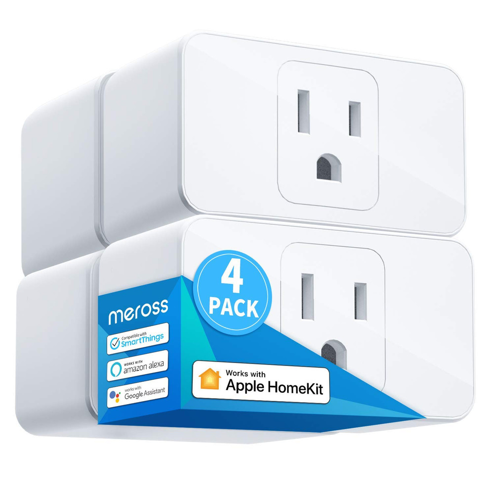 Meross Smart Plug Mini 15A WiFi Apple HomeKit Alexa Google Timer 4 Pack